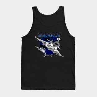 Dassault Rafale F4 French Fighterjet Aircraft Tank Top